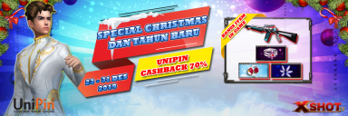 Spesial Natal dan Tahun baru, dapetin item in game dan cashback hingga 70% bersama XSHOT!